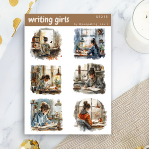 Writing Girls - Sticker Sheet