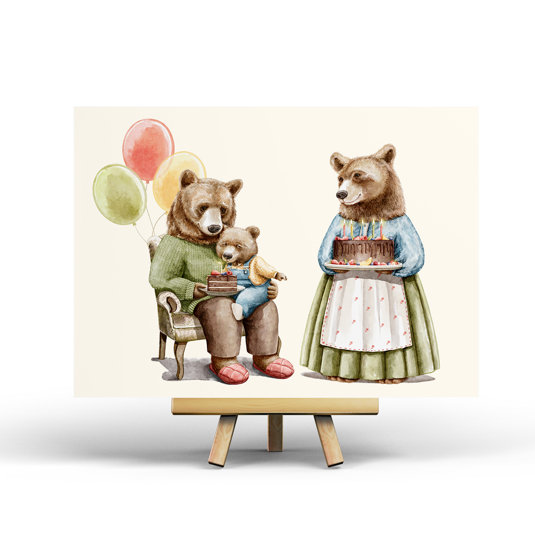 Bear Party - Postcard