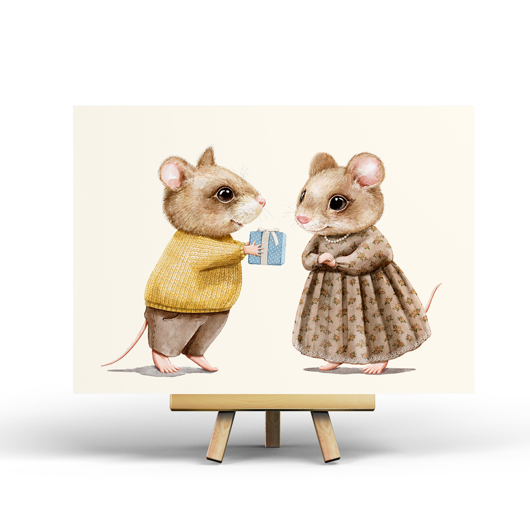 Mice Gift - Postcard