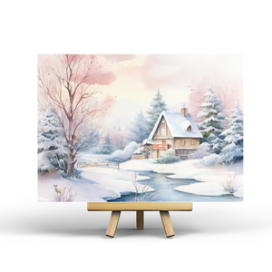 Winter Scene - Postcard