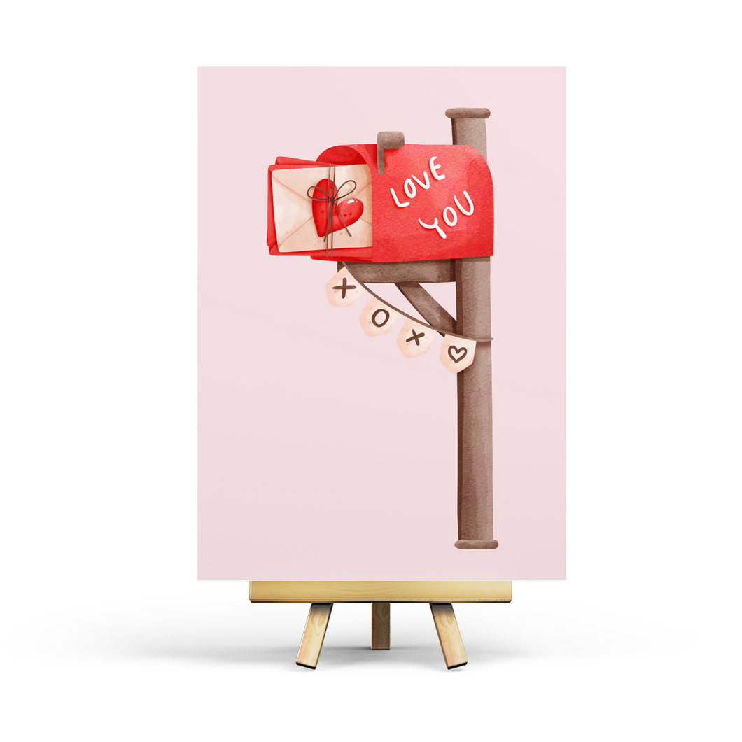 Valentine's Mailbox - Postcard