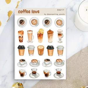 Coffee Love - Sticker Sheet