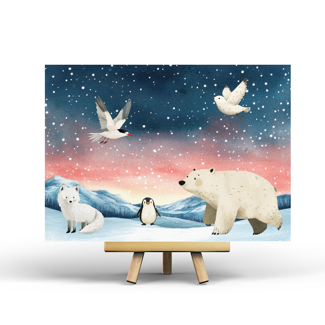 Artic Animals - Postcard