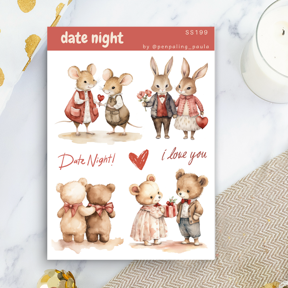 Date Night - Stickerbogen