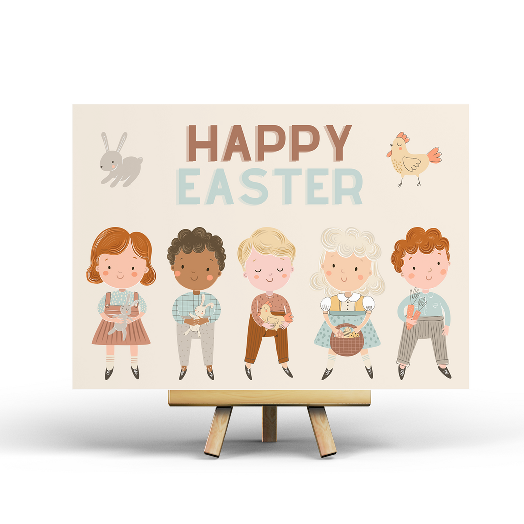 Easter Kids - Postcard