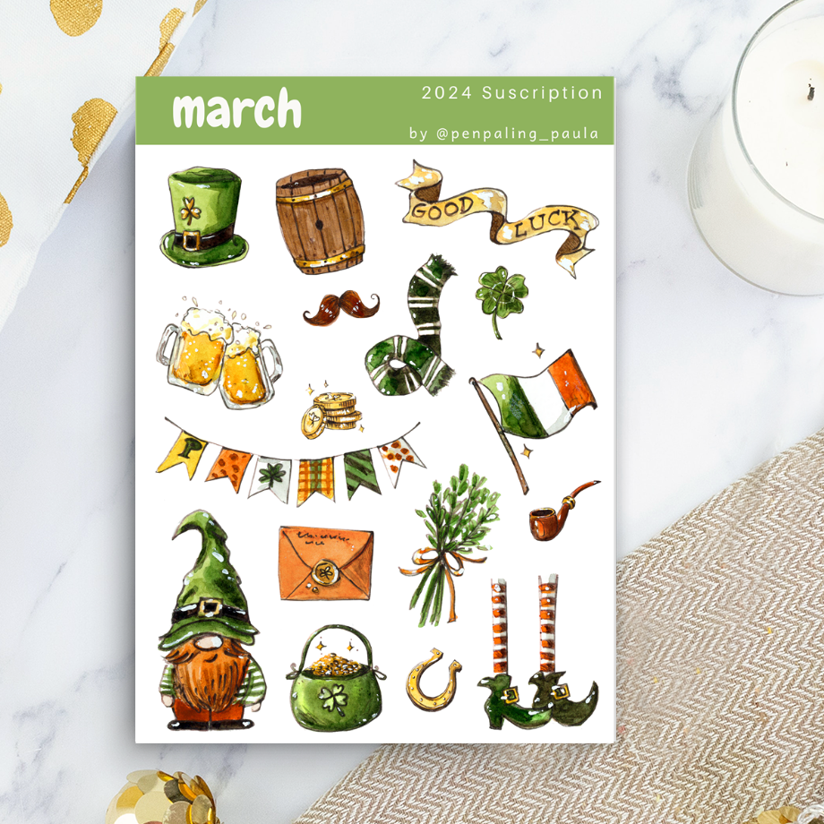 March - Sticker Sheet