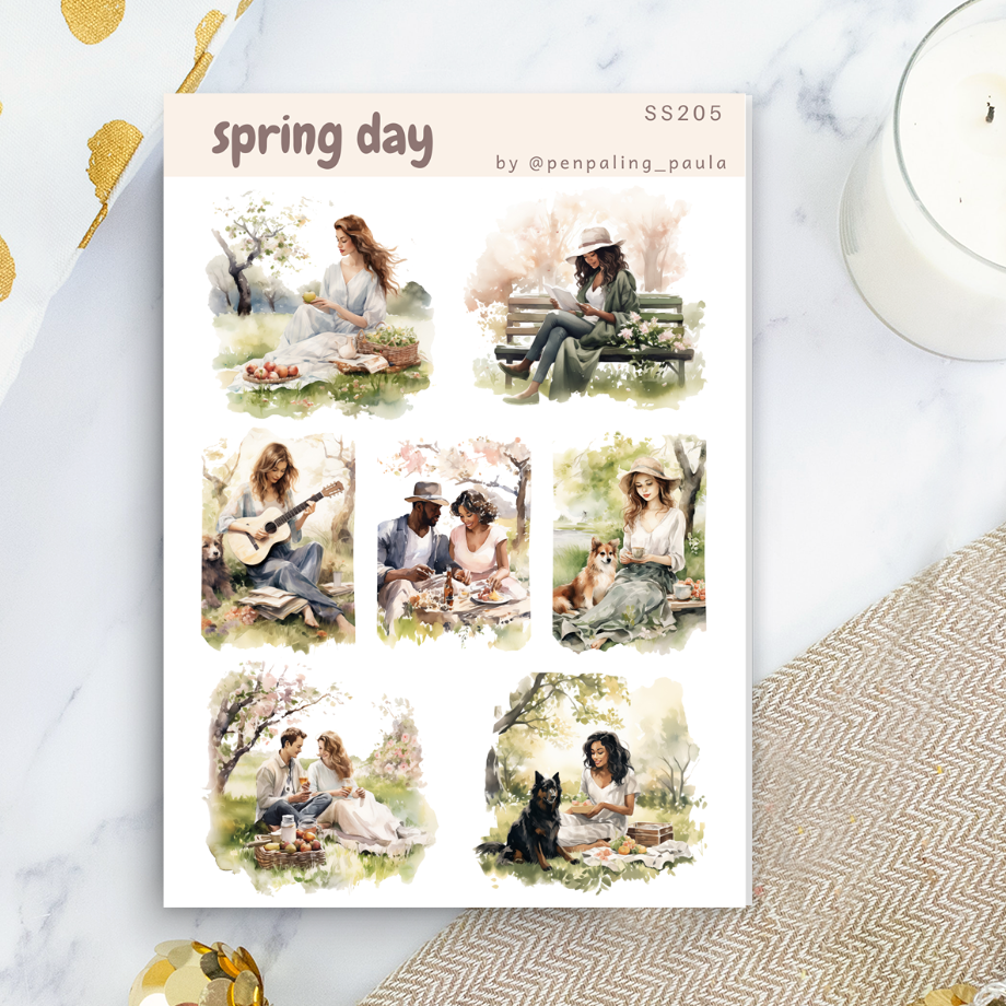 Spring Day - Sticker Sheet