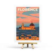 Florence - Retro Travel Postcard