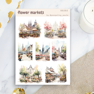 Flower Markets - Sticker Sheet