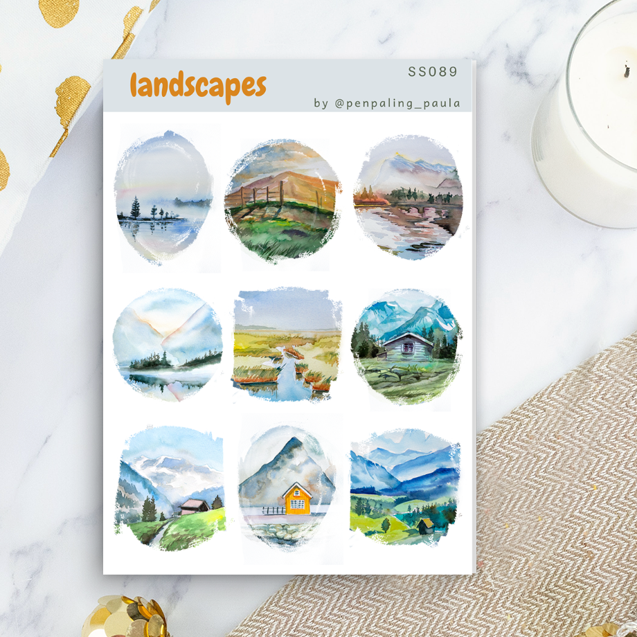 Landscapes - Sticker Sheet