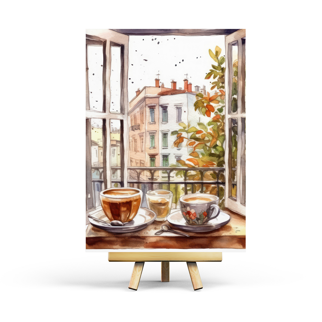 Coffee & Window - Postcard