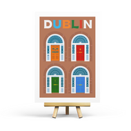 Dublin - Retro Travel Postcard