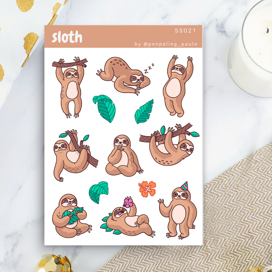 Sloth - Sticker Sheet