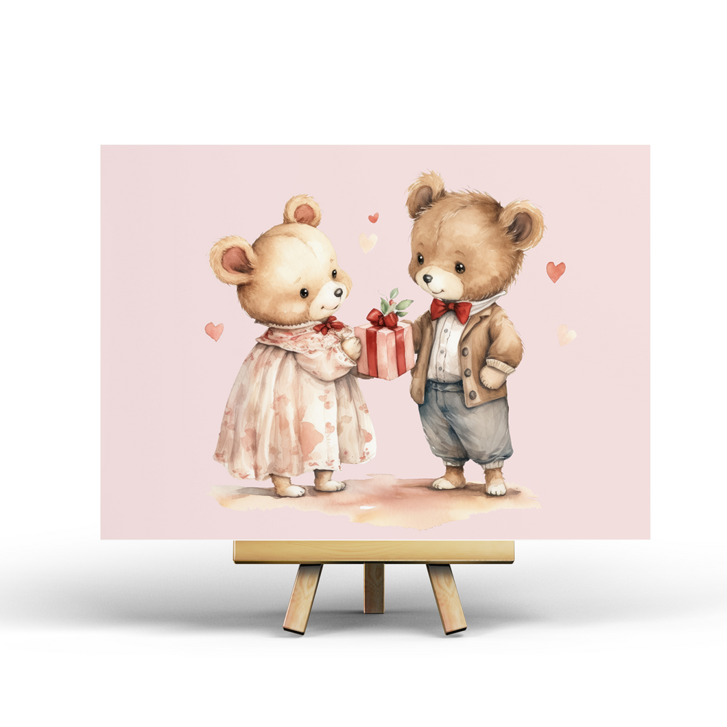 Valentine's Bears - Postcard