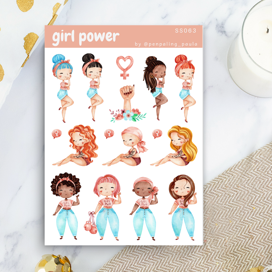 Girl Power - Sticker Sheet