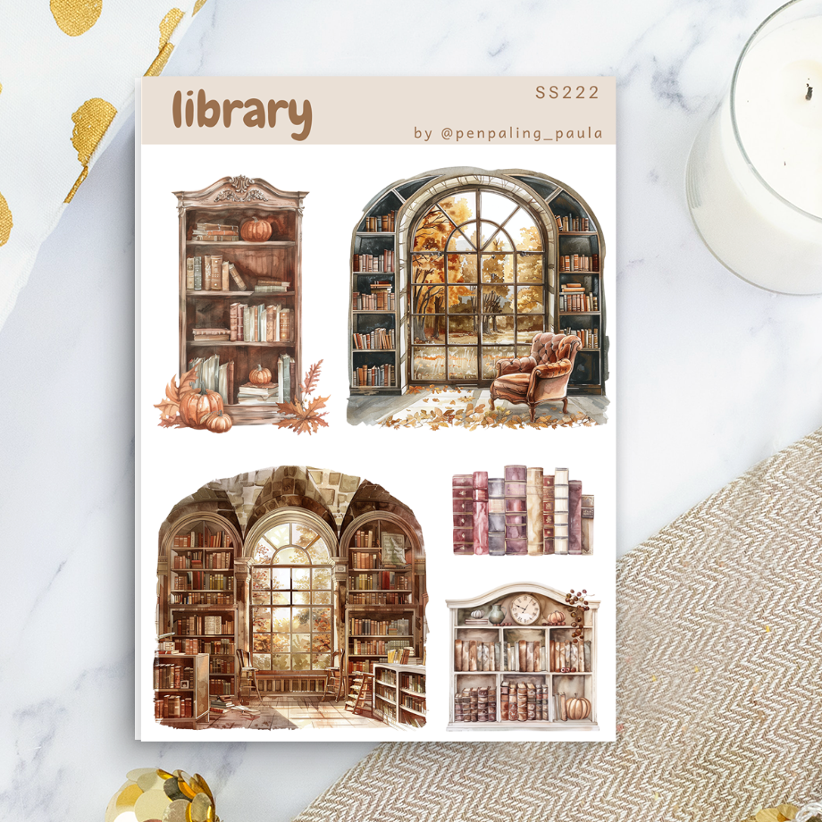 Library Property Sticker Library - Sticker Sheet – @penpaling_paula