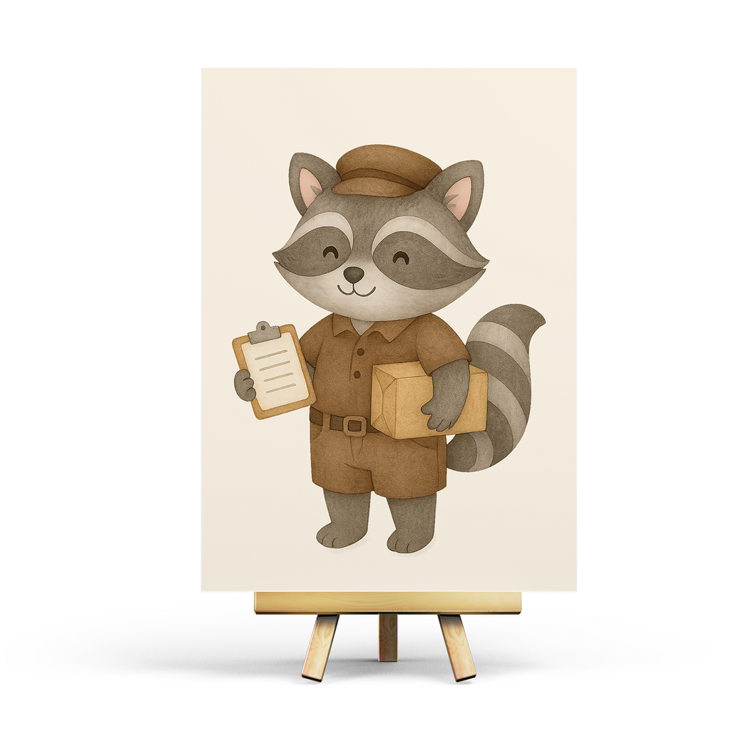 Courier Delivery - Postcard