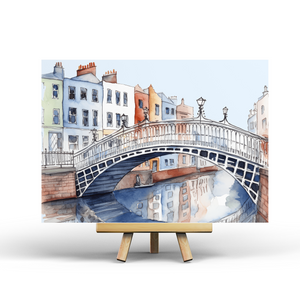 Ha'Penny Bridge - Postcard