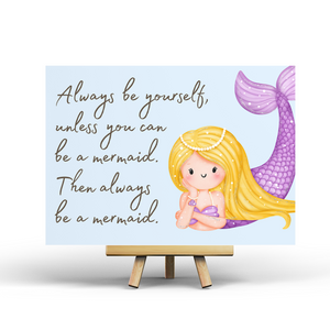 Always be a mermaid - Postcard
