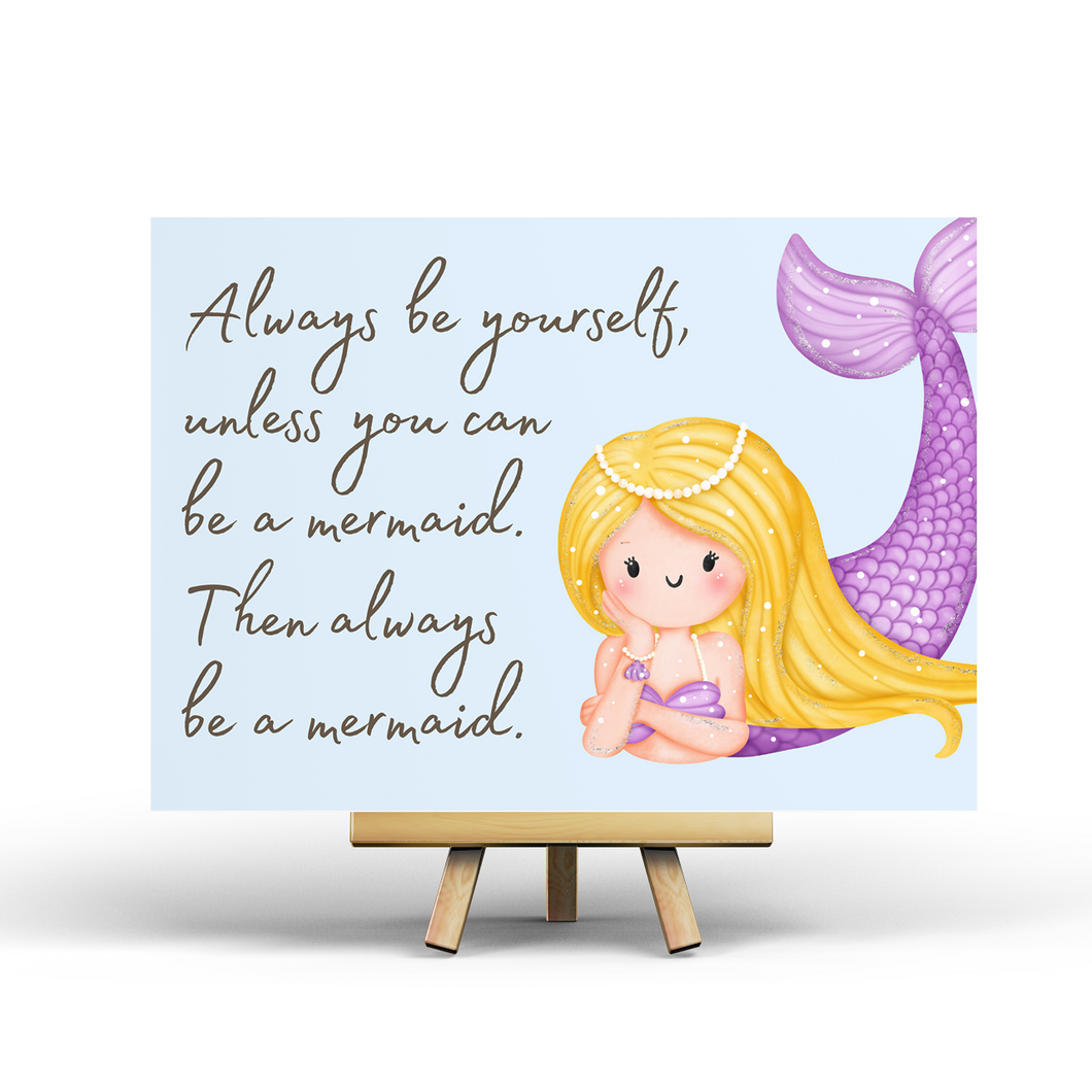 Always be a mermaid - Postcard