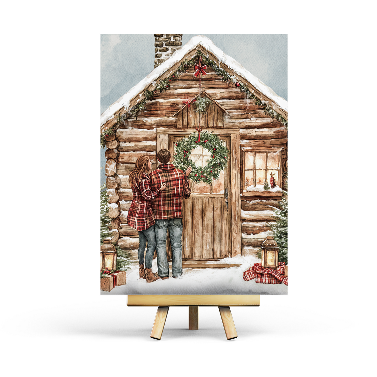 Winter Cabin - Postcard – @penpaling_paula