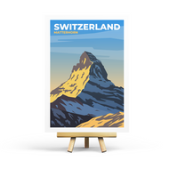 Switzerland - Retro Travel Postcard