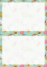 Load image into Gallery viewer, Tropical Fruits Printable Stationery
