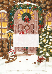 Christmas Door Printable Stationery