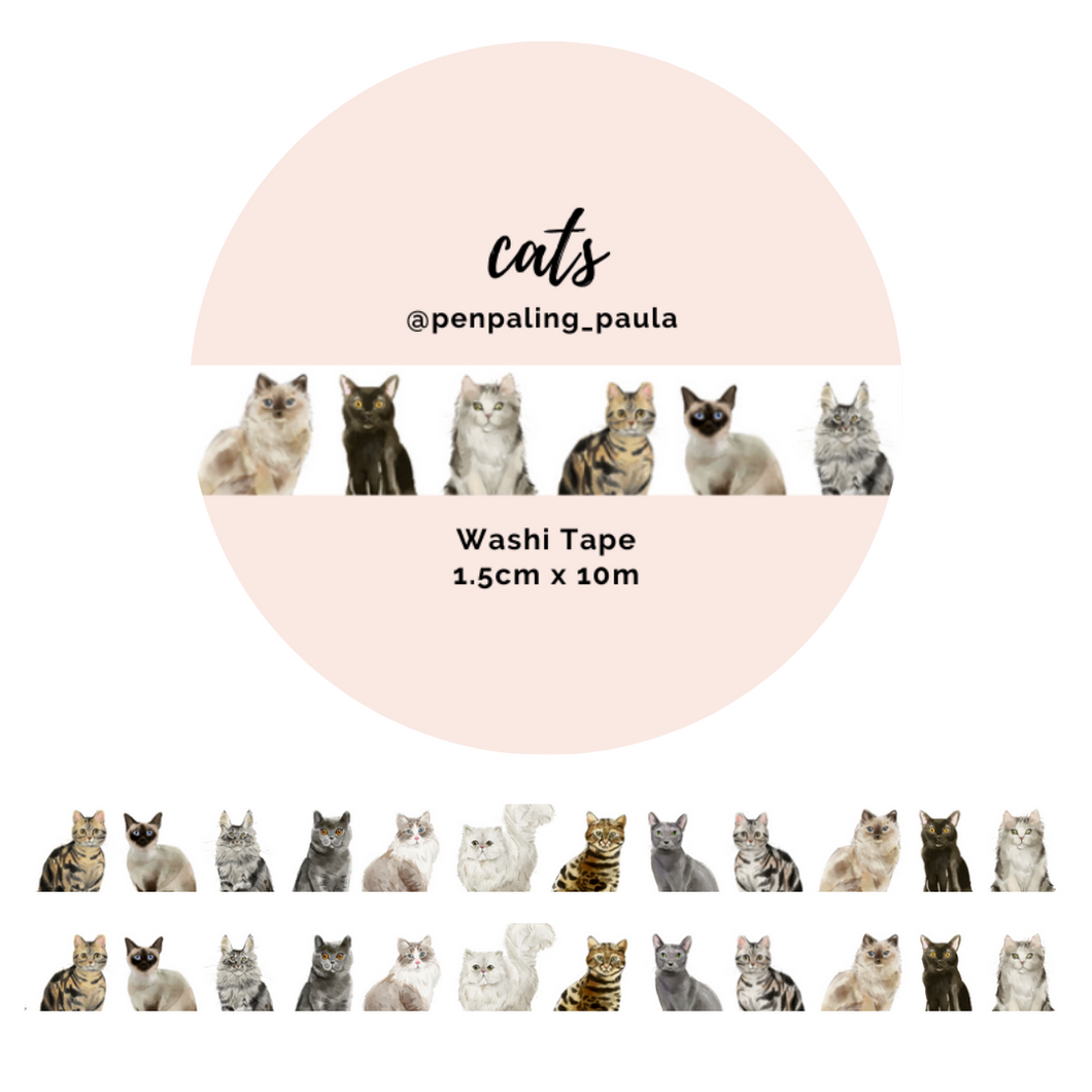 Cats - Washi Tape