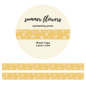 Summer Flowers - Washi Tape