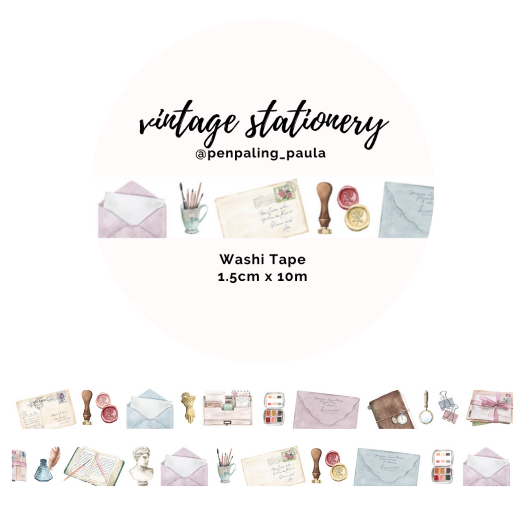 Vintage Stationery - Washi Tape