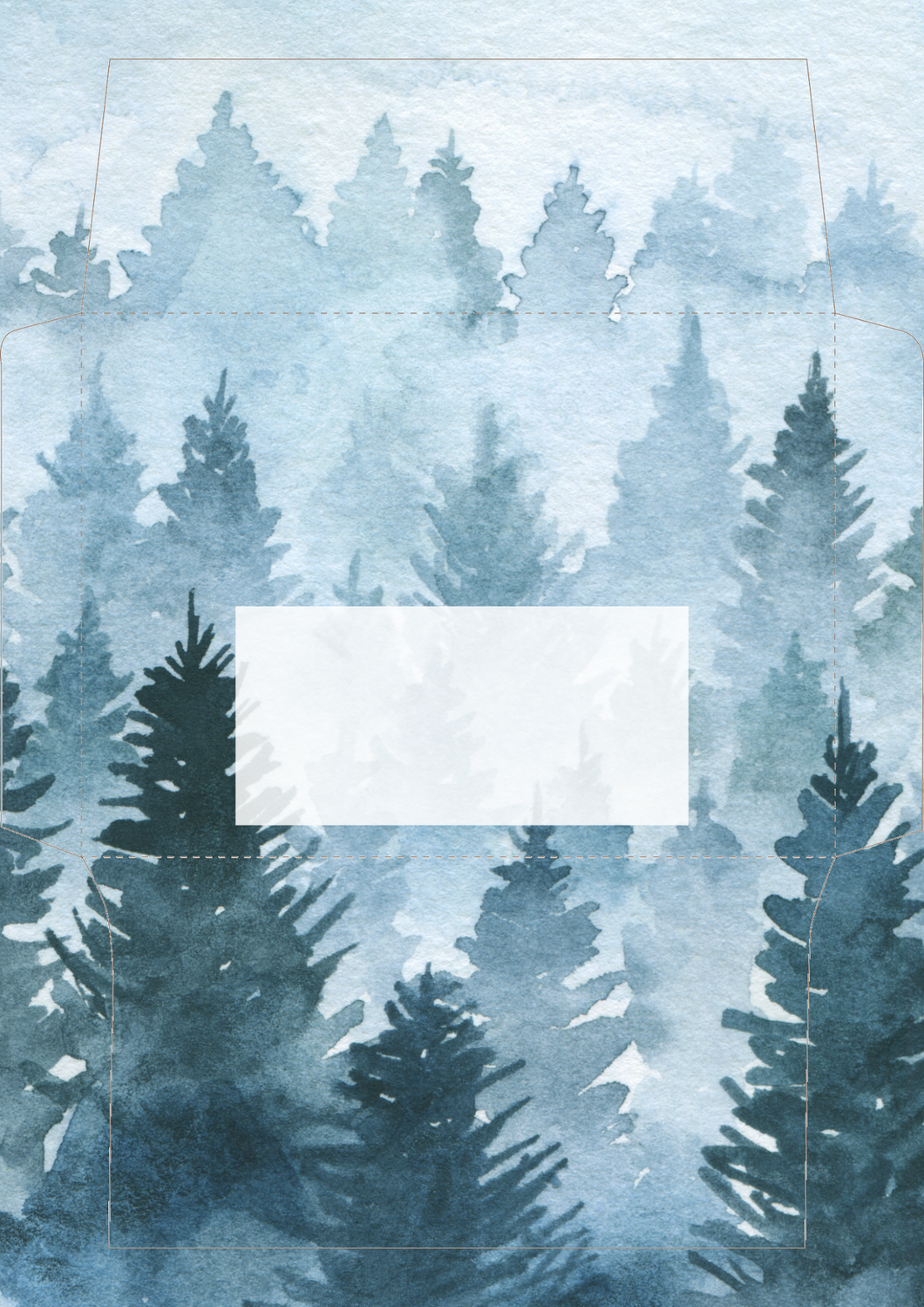 Winter IV Printable Envelope