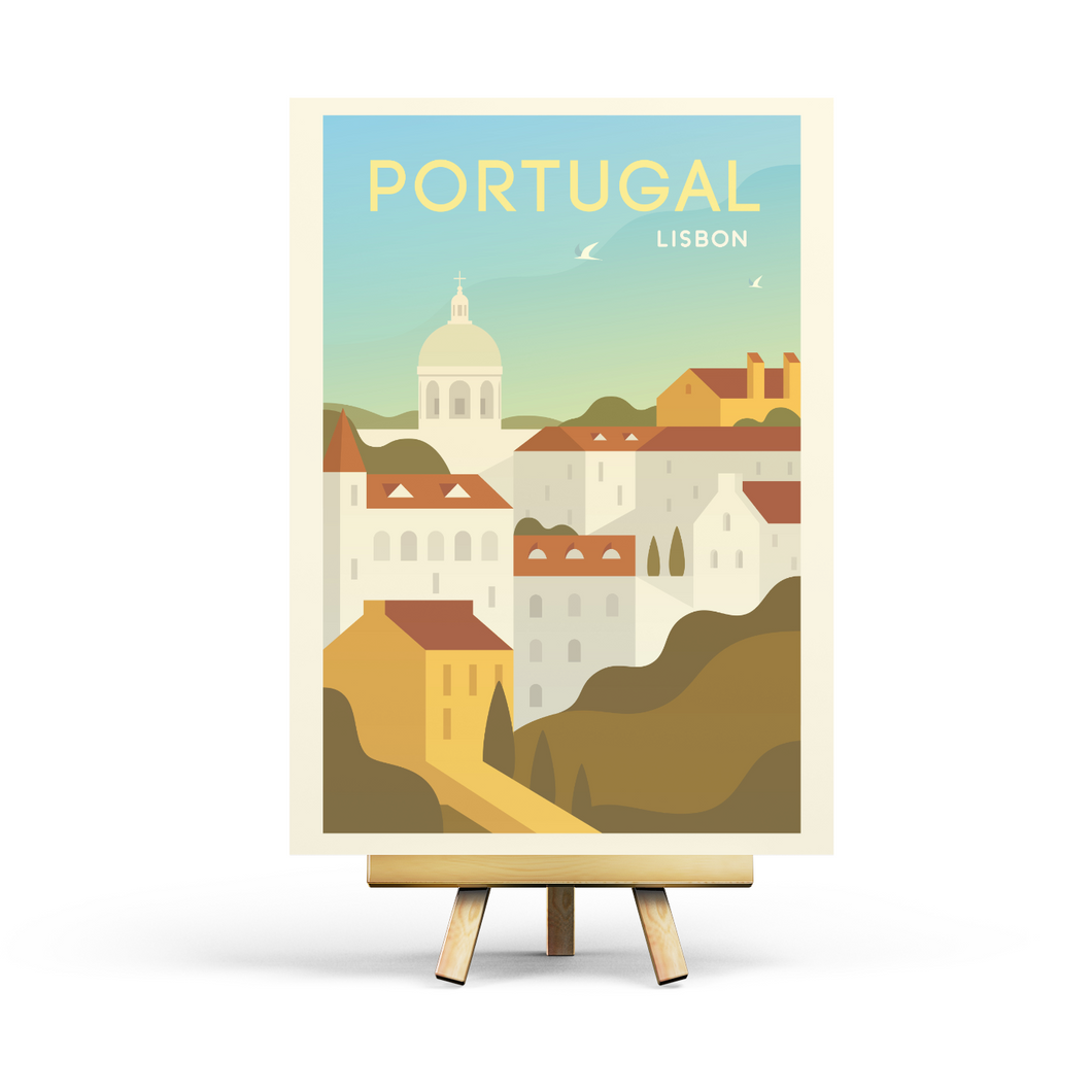 Portugal - Retro Travel Postcard