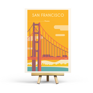 San Francisco - Retro-Reisepostkarte