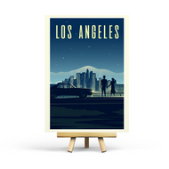 Los Angeles - Retro Travel Postcard