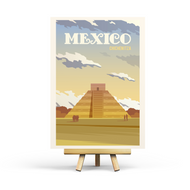 Mexiko - Retro-Reisepostkarte