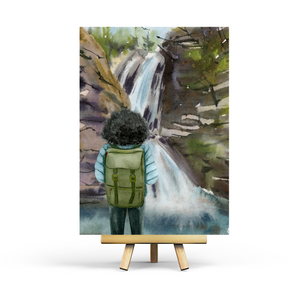 Wasserfall - Postkarte