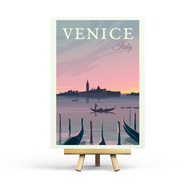 Venice - Retro Travel Postcard