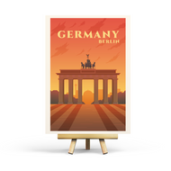 Deutschland - Retro-Reisepostkarte