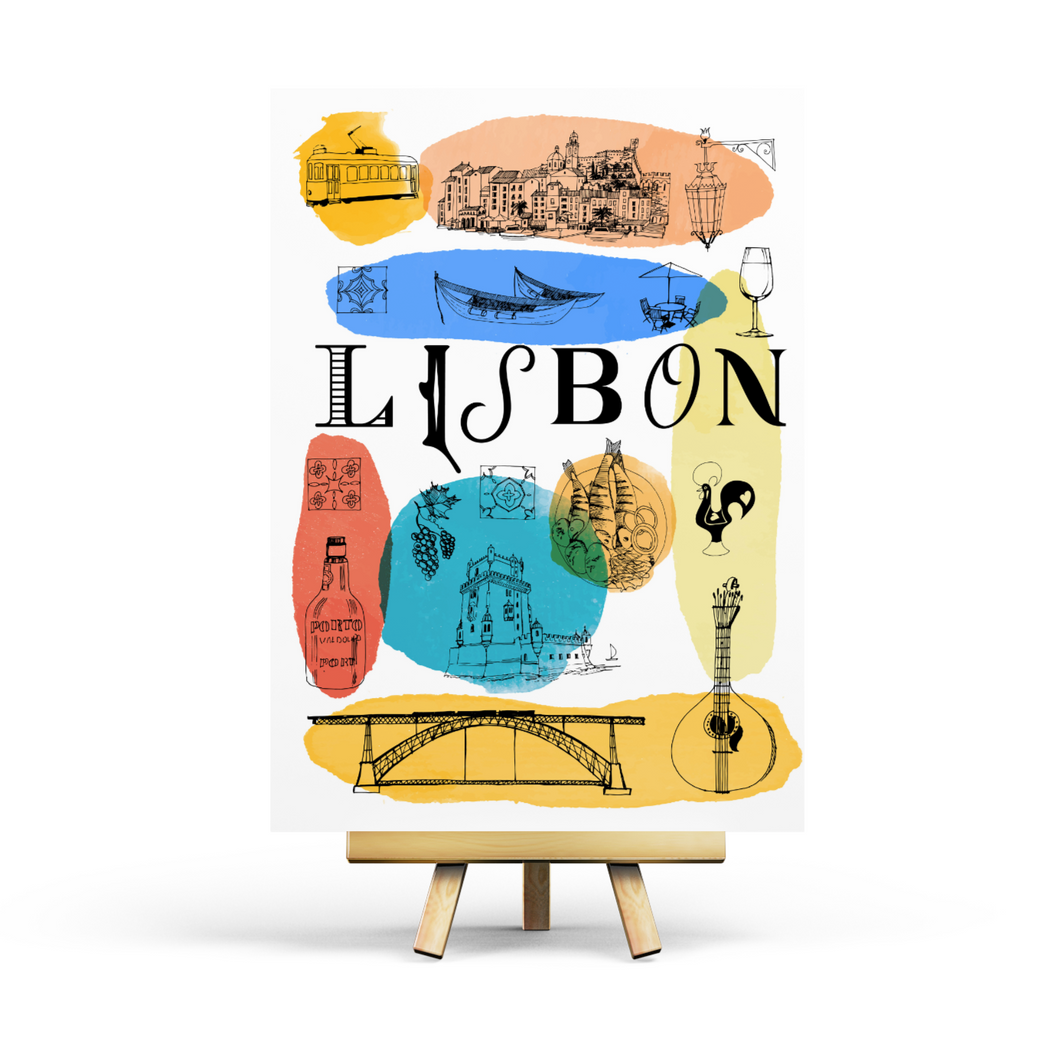 Lissabon - Postkarte