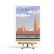 London - Retro-Reisepostkarte